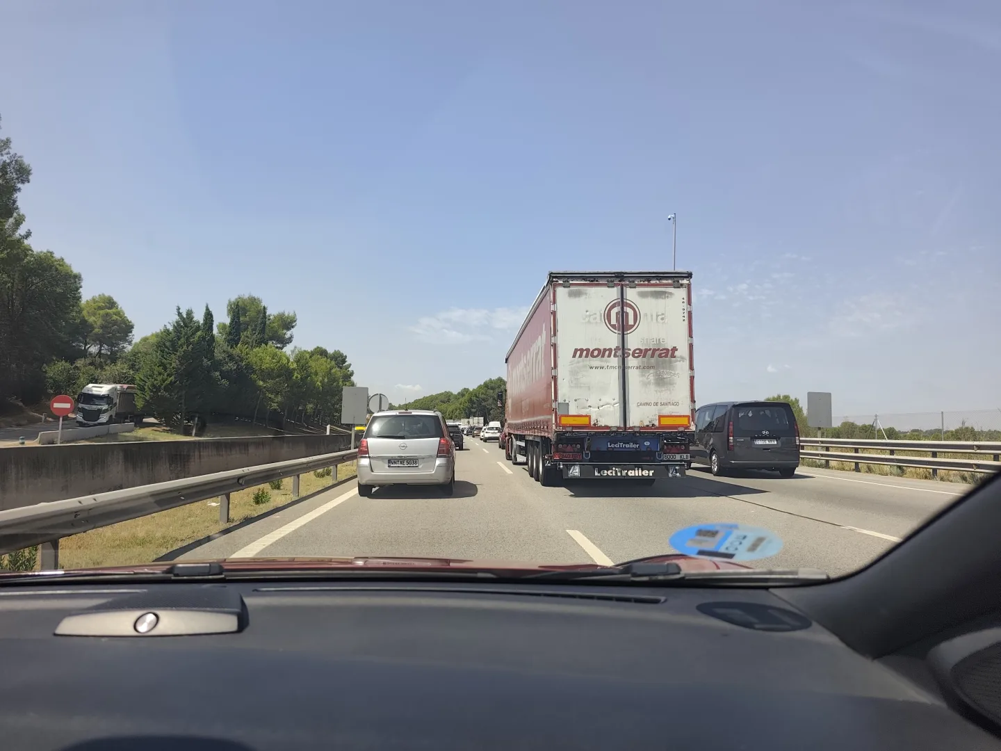 zácpa na dálnici